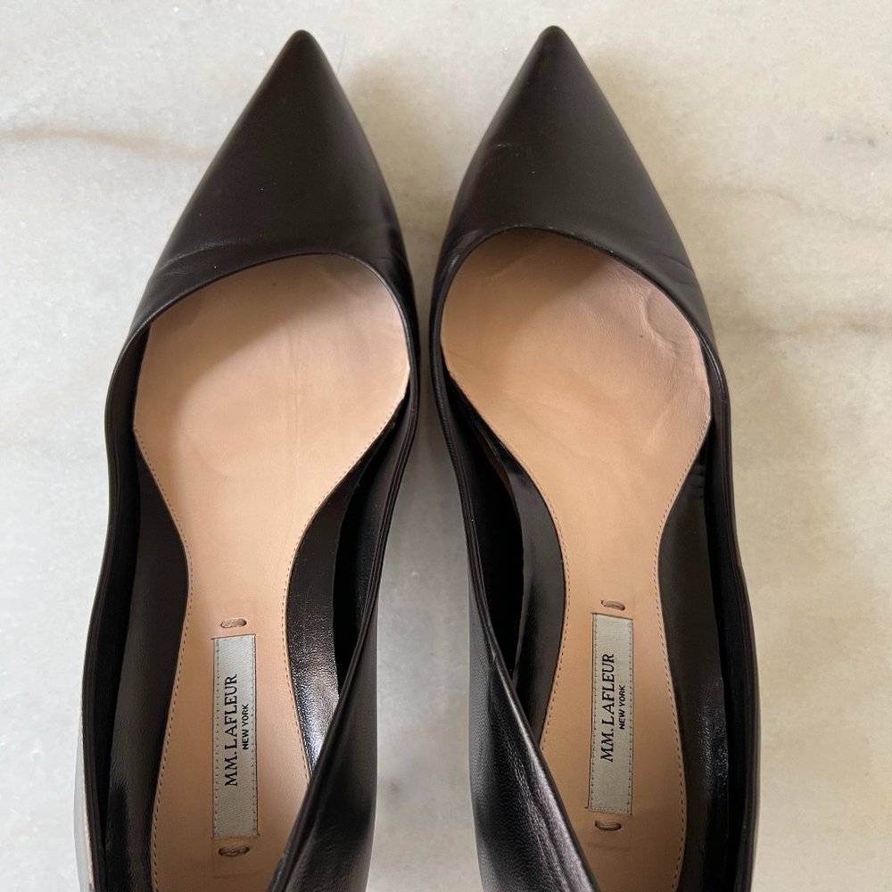 MM Lafleur Lillian Pump, Size 39.5, Black Leather WORN ONCE